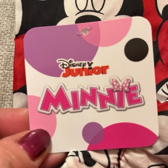 Disney Junior  NWT Girl's Red Minnie Mouse Jacket With Hood Ears Bows Size 6 - Picture 10 of 13